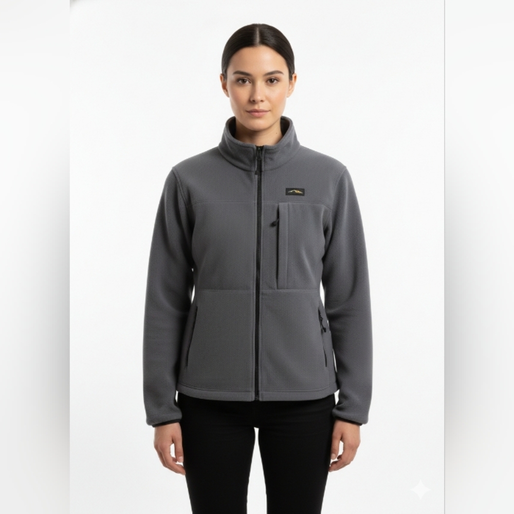 Women's Gray Fleece Jacket